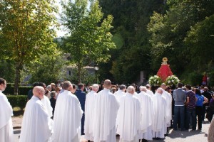 procesión de la virgen de Covadonga